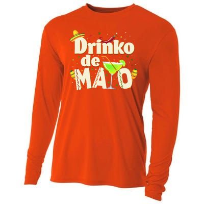 Funny Drinko De Mayo Cinco De Mayo Cooling Performance Long Sleeve Crew