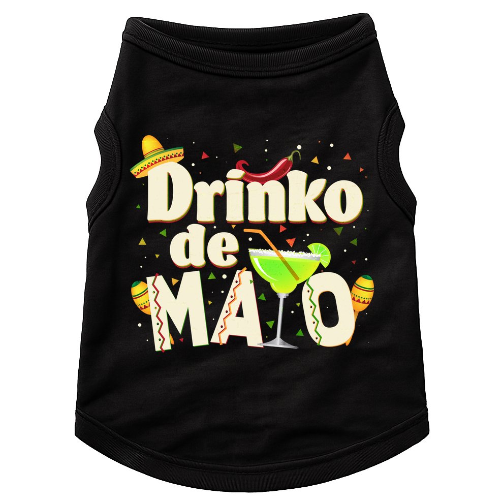 Funny Drinko De Mayo Cinco De Mayo Doggie Tank