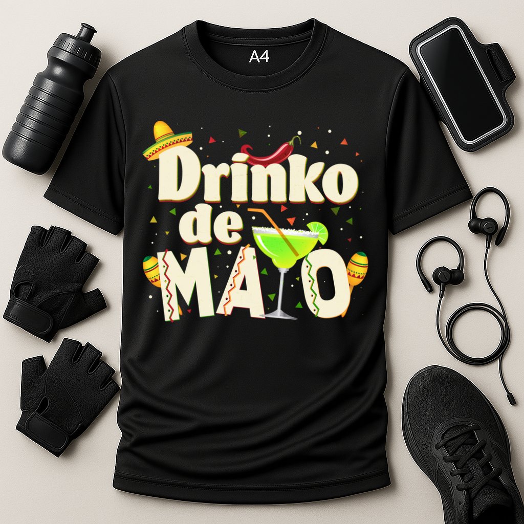 Funny Drinko De Mayo Cinco De Mayo Cooling Performance Crew T-Shirt