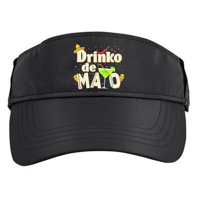 Funny Drinko De Mayo Cinco De Mayo Adult Drive Performance Visor