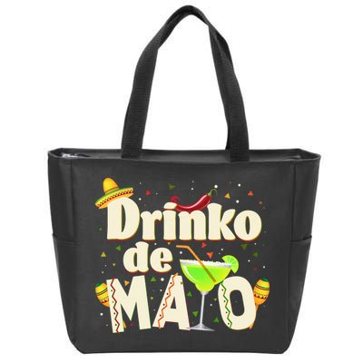 Funny Drinko De Mayo Cinco De Mayo Zip Tote Bag