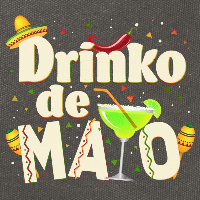 Funny Drinko De Mayo Cinco De Mayo Cotton Canvas Backpack