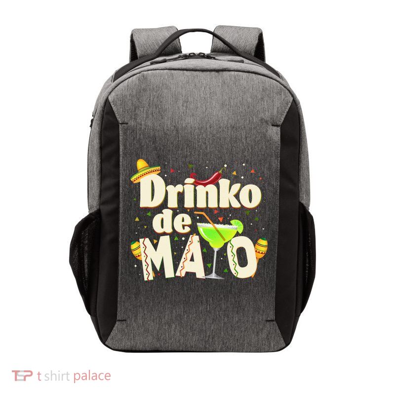 Funny Drinko De Mayo Cinco De Mayo Vector Backpack