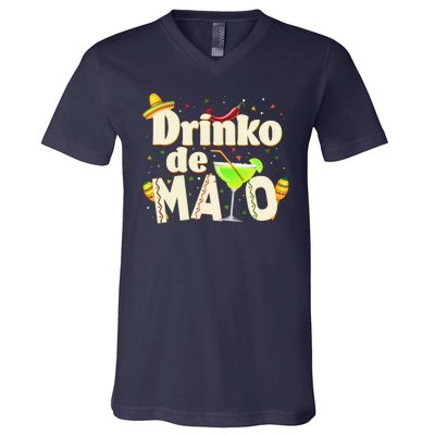 Funny Drinko De Mayo Cinco De Mayo V-Neck T-Shirt