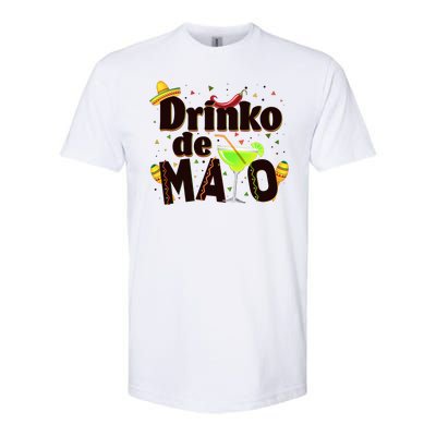 Funny Drinko De Mayo Cinco De Mayo Softstyle CVC T-Shirt