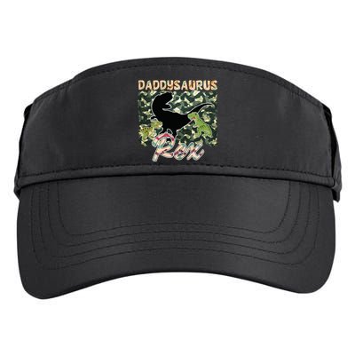 Father's Day Daddysaurus T Rex Gift For Dad Camo Adult Drive Performance Visor