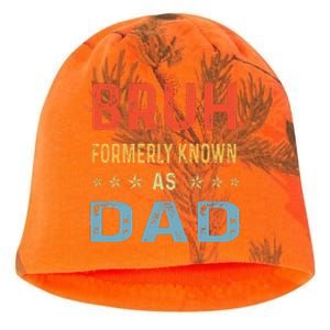 Fathers Day Dad Bruh Formerly Known As Dad Papa Kati - Camo Knit Beanie