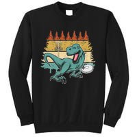 Funny Dinosaur Disc Golf Funny Retro Disc Golf Sports Sweatshirt