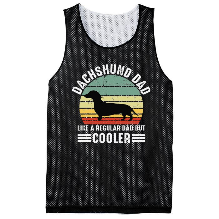 Funny dachshund dad like a regular dad but dachshund dad Mesh Reversible Basketball Jersey Tank