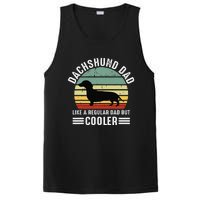 Funny dachshund dad like a regular dad but dachshund dad PosiCharge Competitor Tank