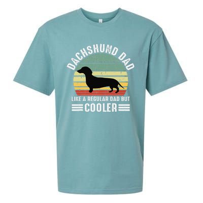 Funny dachshund dad like a regular dad but dachshund dad Sueded Cloud Jersey T-Shirt