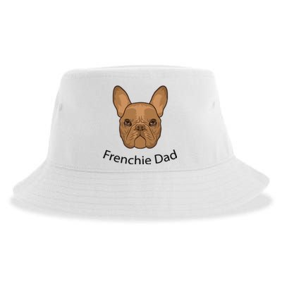 Frenchie Dad Design Sustainable Bucket Hat