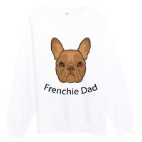 Frenchie Dad Design Premium Crewneck Sweatshirt