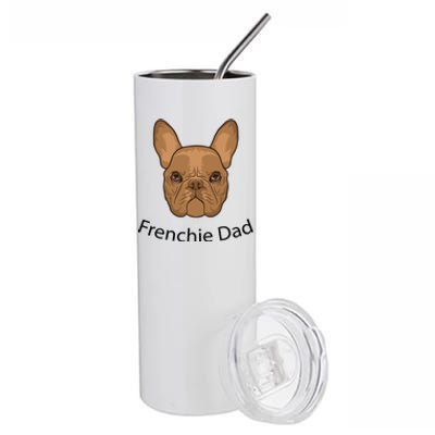 Frenchie Dad Design Stainless Steel Tumbler