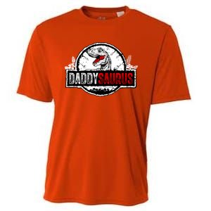 Fathers Day Daddysaurus Great Funny Gift Idea For Dad Gift Cooling Performance Crew T-Shirt