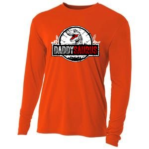 Fathers Day Daddysaurus Great Funny Gift Idea For Dad Gift Cooling Performance Long Sleeve Crew