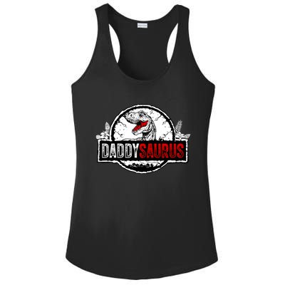 Fathers Day Daddysaurus Great Funny Gift Idea For Dad Gift Ladies PosiCharge Competitor Racerback Tank