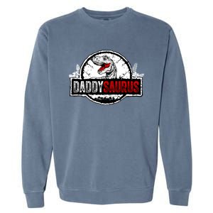 Fathers Day Daddysaurus Great Funny Gift Idea For Dad Gift Garment-Dyed Sweatshirt