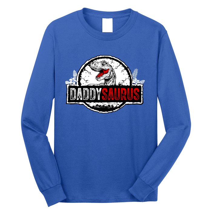 Fathers Day Daddysaurus Great Funny Gift Idea For Dad Gift Long Sleeve Shirt