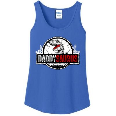 Fathers Day Daddysaurus Great Funny Gift Idea For Dad Gift Ladies Essential Tank