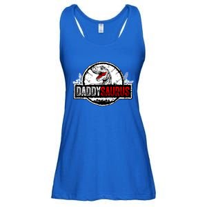 Fathers Day Daddysaurus Great Funny Gift Idea For Dad Gift Ladies Essential Flowy Tank