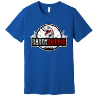 Fathers Day Daddysaurus Great Funny Gift Idea For Dad Gift Premium T-Shirt