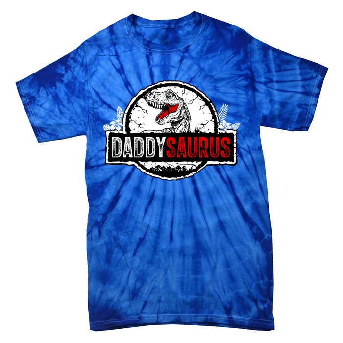 Fathers Day Daddysaurus Great Funny Gift Idea For Dad Gift Tie-Dye T-Shirt