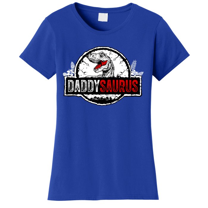 Fathers Day Daddysaurus Great Funny Gift Idea For Dad Gift Women's T-Shirt