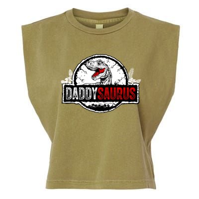 Fathers Day Daddysaurus Great Funny Gift Idea For Dad Gift Garment-Dyed Women's Muscle Tee