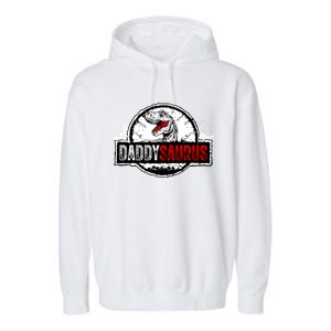 Fathers Day Daddysaurus Great Funny Gift Idea For Dad Gift Garment-Dyed Fleece Hoodie