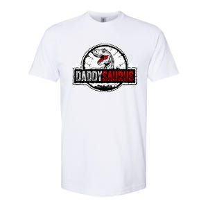 Fathers Day Daddysaurus Great Funny Gift Idea For Dad Gift Softstyle CVC T-Shirt