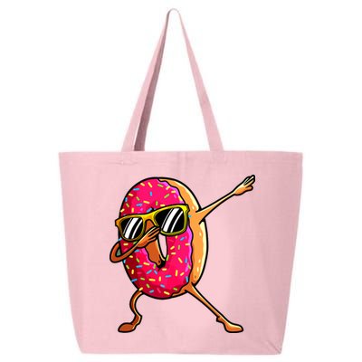 Funny Donut Designs For Boy Girl Hiphop Dabbing Donut 25L Jumbo Tote