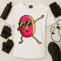 Funny Donut Designs For Boy Girl Hiphop Dabbing Donut Cooling Performance Crew T-Shirt
