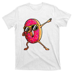 Funny Donut Designs For Boy Girl Hiphop Dabbing Donut T-Shirt