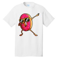 Funny Donut Designs For Boy Girl Hiphop Dabbing Donut Tall T-Shirt