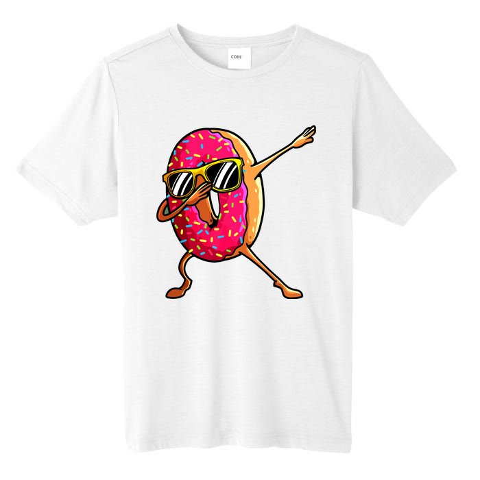 Funny Donut Designs For Boy Girl Hiphop Dabbing Donut Tall Fusion ChromaSoft Performance T-Shirt