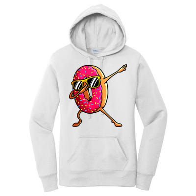 Funny Donut Designs For Boy Girl Hiphop Dabbing Donut Women's Pullover Hoodie