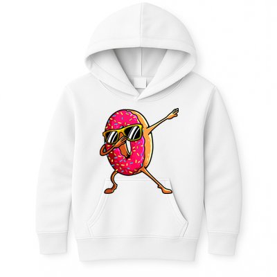 Funny Donut Designs For Boy Girl Hiphop Dabbing Donut Kids Hoodie