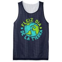 Feliz Dia De La Tierra Happy Earth Day Spanish Mesh Reversible Basketball Jersey Tank