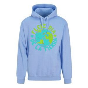 Feliz Dia De La Tierra Happy Earth Day Spanish Unisex Surf Hoodie