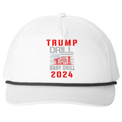 Funny Drill Drill Trump 2024 Funny Gift Snapback Five-Panel Rope Hat