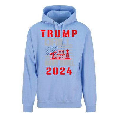 Funny Drill Drill Trump 2024 Funny Gift Unisex Surf Hoodie