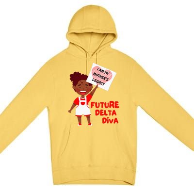 Future Delta Diva Black Sorority 1913 Premium Pullover Hoodie