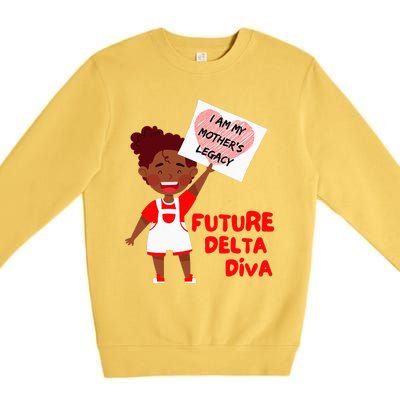 Future Delta Diva Black Sorority 1913 Premium Crewneck Sweatshirt