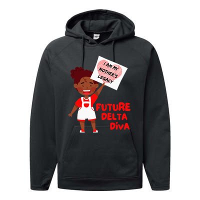 Future Delta Diva Black Sorority 1913 Performance Fleece Hoodie