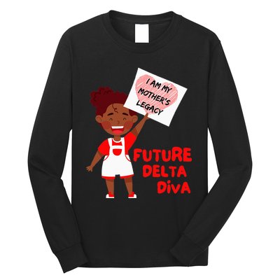 Future Delta Diva Black Sorority 1913 Long Sleeve Shirt