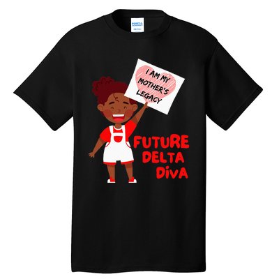 Future Delta Diva Black Sorority 1913 Tall T-Shirt