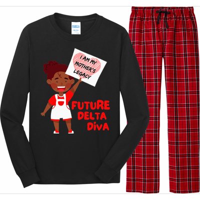 Future Delta Diva Black Sorority 1913 Long Sleeve Pajama Set