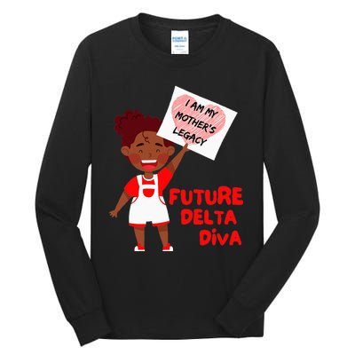 Future Delta Diva Black Sorority 1913 Tall Long Sleeve T-Shirt