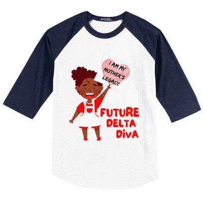 Future Delta Diva Black Sorority 1913 Baseball Sleeve Shirt